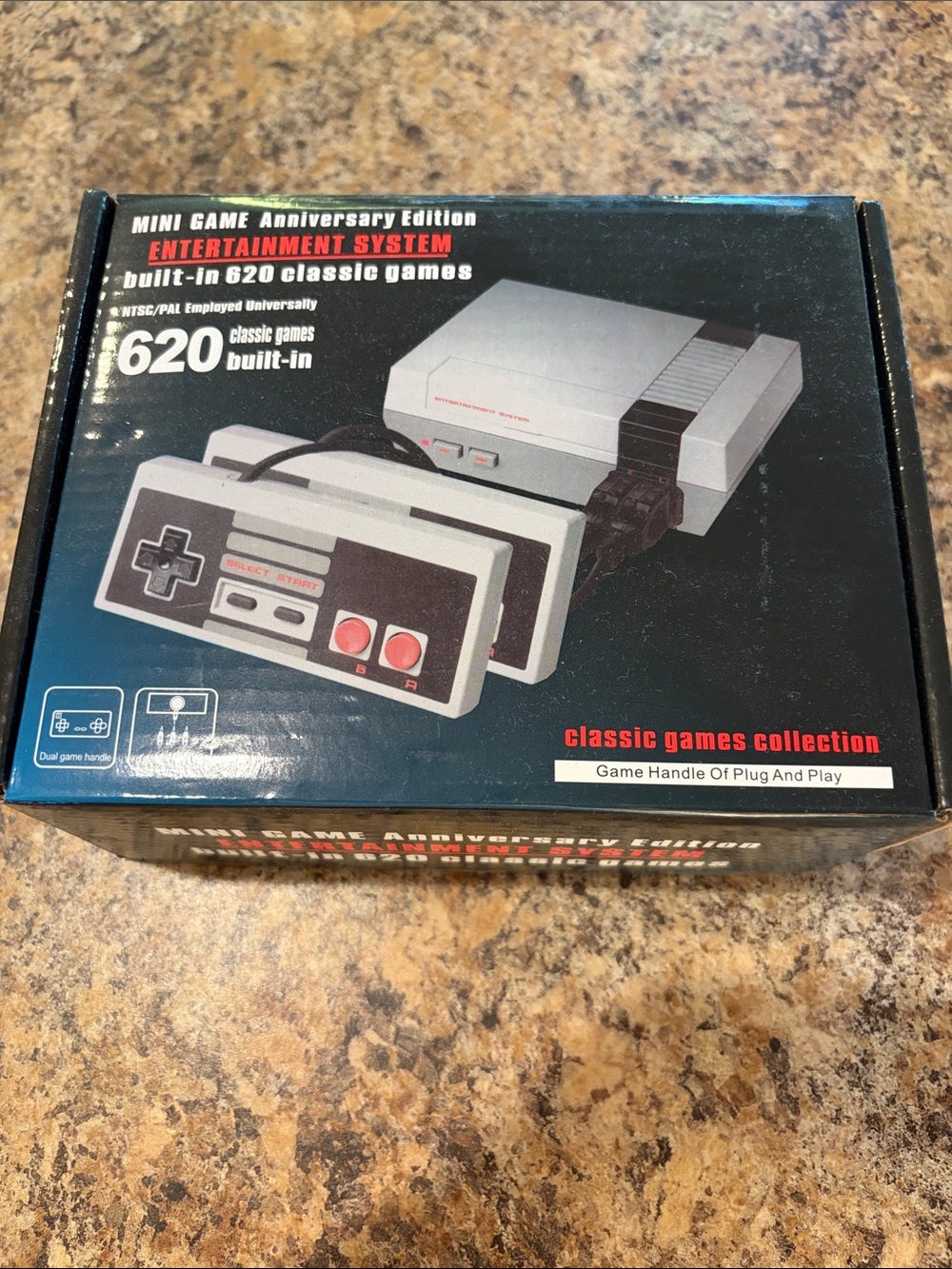 Classic Retro Mini Game Console - Gray